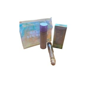 Naked Sundays Ready Set Glow 3pc Gift Set SPF 50 Mist Lotion Brush READ‎